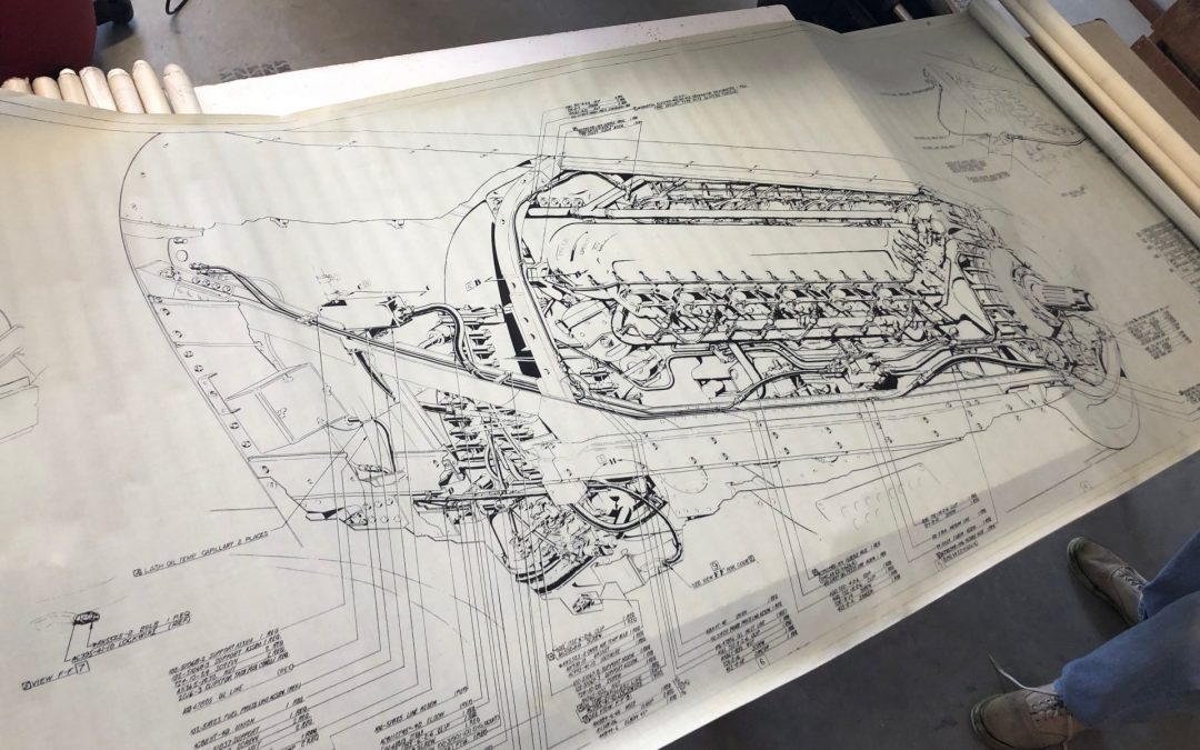 Original WWII Era Engineering Drawings Shown to the Public for the First Time